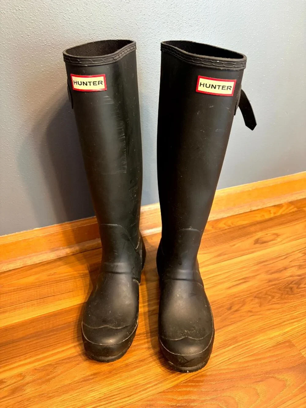 Hunter Original Tall Matte Black Rain Boots Size US 8 / EU 39
